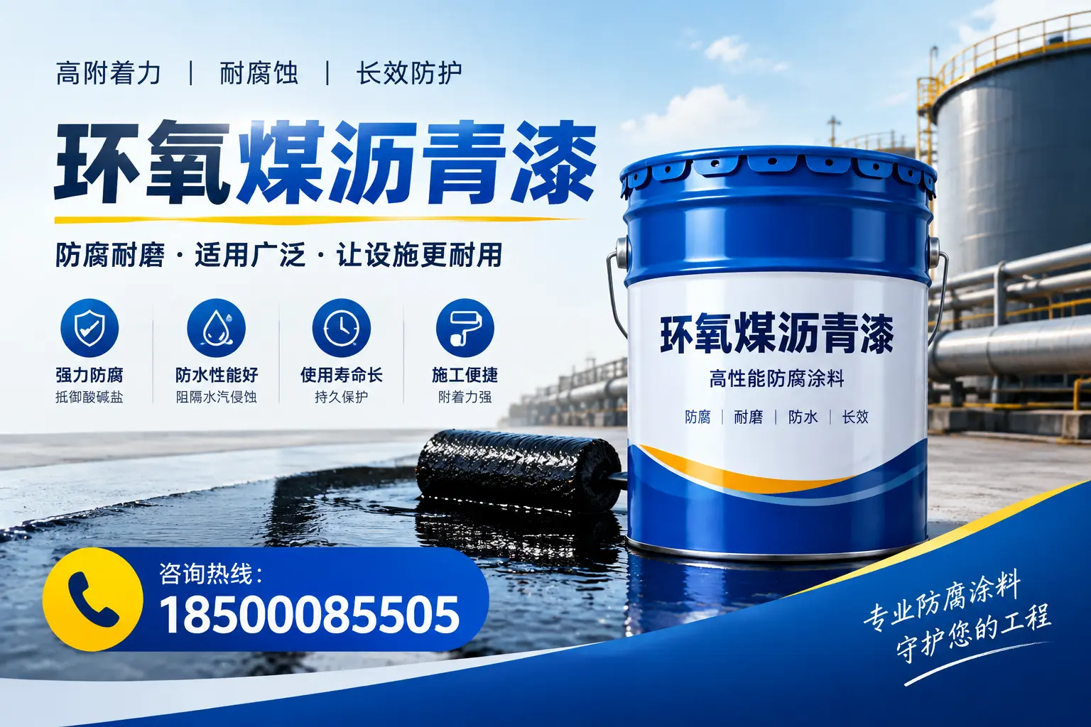 环氧煤沥青漆与其他涂料的对比分析，助力北海企业决策